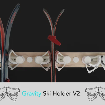 Giá treo/giá đỡ ván ski Gravity (BẢN CẬP NHẬT)