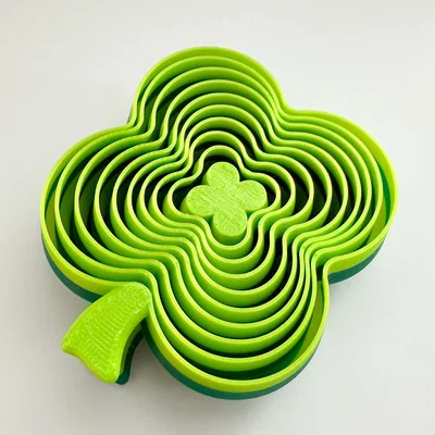 Đồ chơi fidget xếp lớp Cỏ 4 Lá (4 Leaf Clover Layered Fidget Toy)