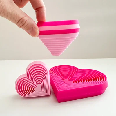Đồ chơi Fidget Trái Tim Xếp Lớp (2 kích cỡ)