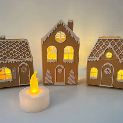 Nhà Bánh Gừng Mini (dùng cho nến tealight)