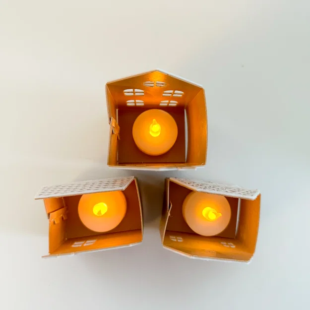 Nhà Bánh Gừng Mini (dùng cho nến tealight) - Image 5