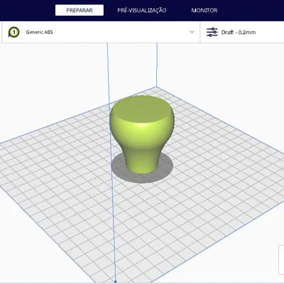 Núm vặn cần số 2 mảnh in 3D cho xe hơi - Manopla Cambio