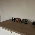 Mô hình trang trí chữ HOME hình trái tim 3D đơn giản tinh tế - Thumbnail 3