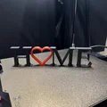 Mô hình trang trí chữ HOME hình trái tim 3D đơn giản tinh tế - Thumbnail 6