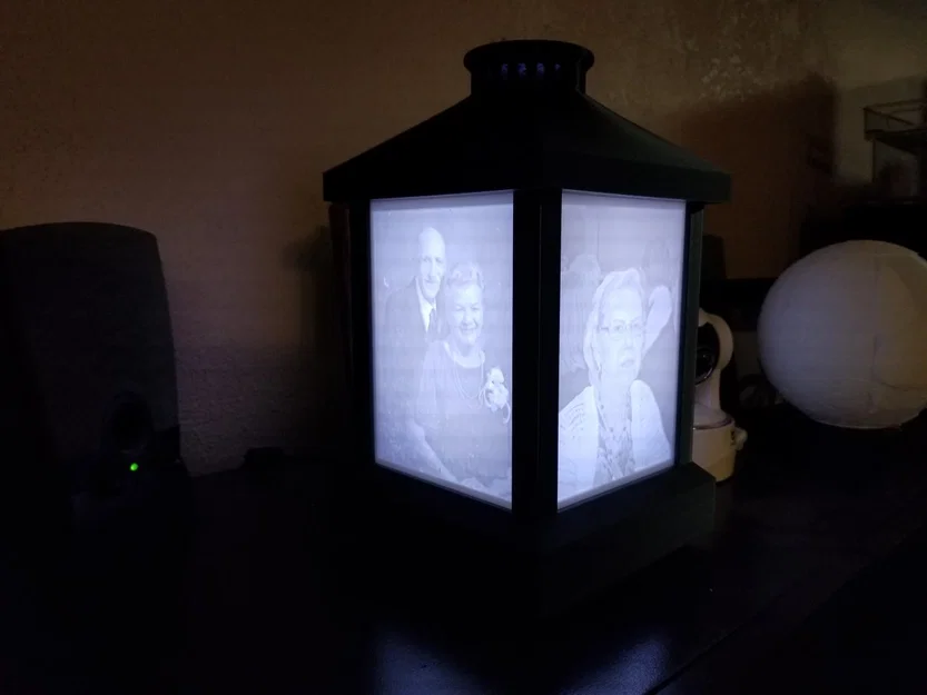 Đèn Lithophane kiểu đèn lồng (Lantern Style Lithophane Lamp) - Image 1