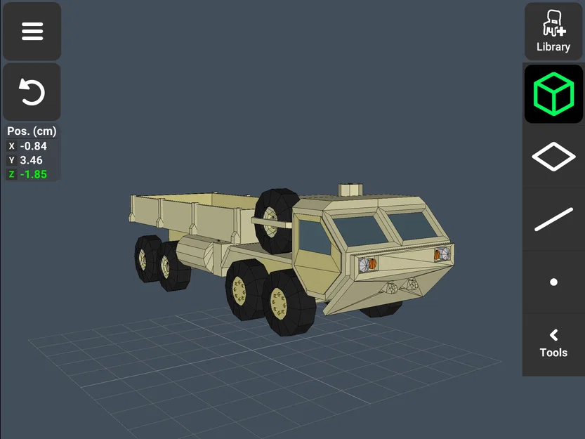 Mô hình xe tải quân sự (Army Truck) - Bản in 3D chi tiết ấn tượng - Image 1