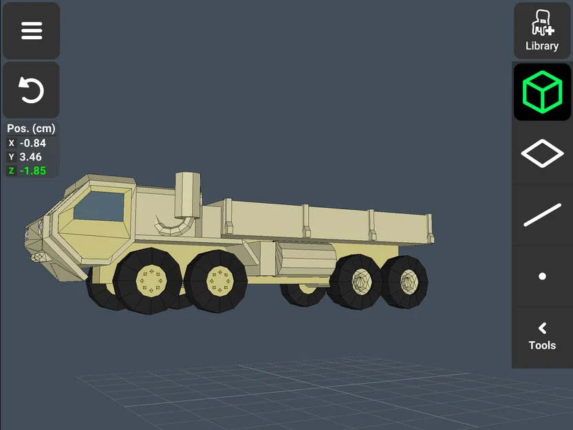 Mô hình xe tải quân sự (Army Truck) - Bản in 3D chi tiết ấn tượng - Image 2