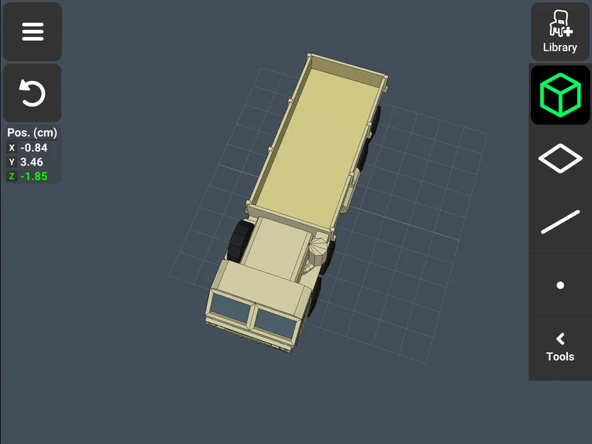 Mô hình xe tải quân sự (Army Truck) - Bản in 3D chi tiết ấn tượng - Image 3