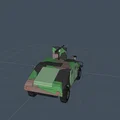 Mô hình xe quân sự Army vehicle in 3D phong cách Low Poly - Thumbnail 3
