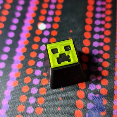 Nút bàn phím Minecraft Creeper (Keycap) tự in 3D độc đáo