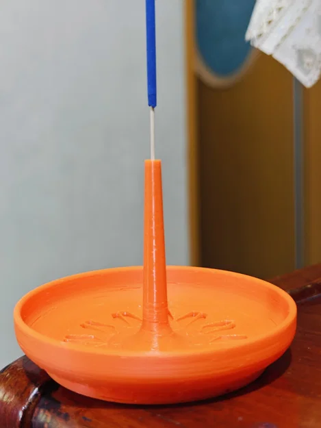 Khay cắm nhang đứng thiết kế hình học 3D độc đáo và tiện ích - Image 1