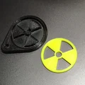 Móc Khóa / Mặt Dây Chuyền Biểu Tượng Nguy Hiểm Phóng Xạ (Radiation Hazard) - Thumbnail 2