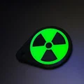 Móc Khóa / Mặt Dây Chuyền Biểu Tượng Nguy Hiểm Phóng Xạ (Radiation Hazard) - Thumbnail 3