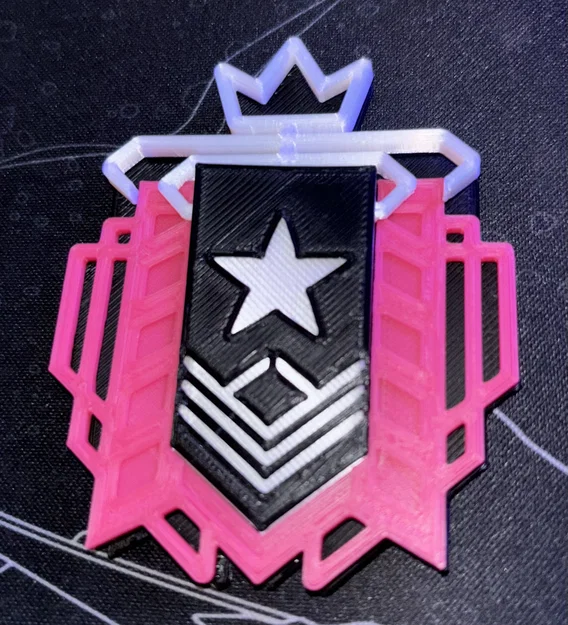 Mô hình 3D huy hiệu Champion Rank Rainbow 6 Siege - Image 1