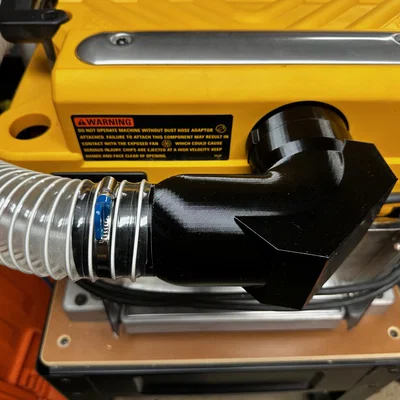 Adapter 90° all-in-one cho DeWalt DW735 sang ống 2.5 inch