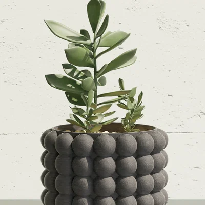 Chậu Cây Họa Tiết Bong Bóng Độc Đáo - Plant Pot with Bubbles