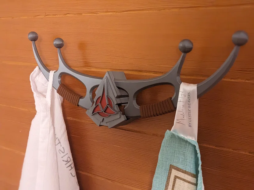 Móc treo khăn đôi Klingon Bat'leth - Image 1