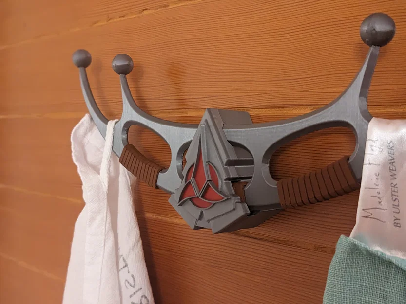 Móc treo khăn đôi Klingon Bat'leth - Image 9
