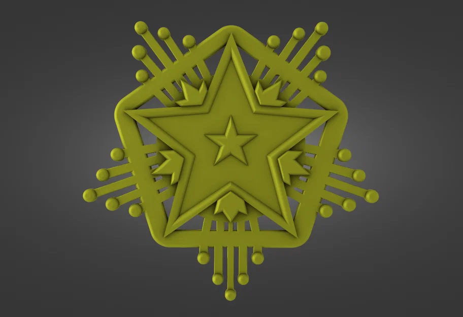 Mô hình 3D huy chương 2024 Service Medal (Counter Strike 2) - Image 1