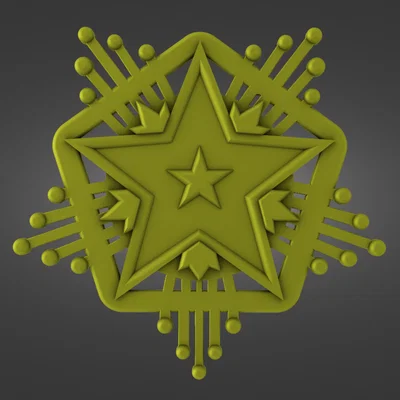 Mô hình 3D huy chương 2024 Service Medal (Counter Strike 2)