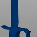 Mô hình dao găm chiến hào Úc thời Thế chiến II - File in 3D - Thumbnail 2
