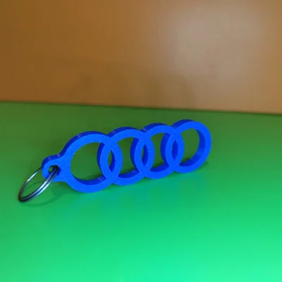Móc khóa logo Audi (Audi Logo keychain) in 3D cá tính