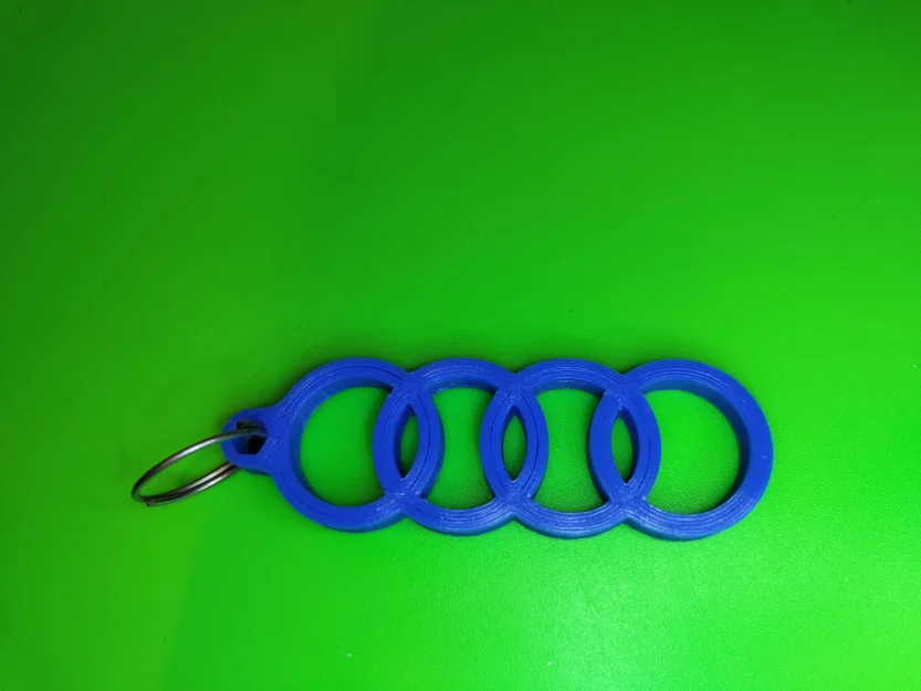 Móc khóa logo Audi (Audi Logo keychain) in 3D cá tính - Image 4
