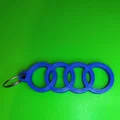 Móc khóa logo Audi (Audi Logo keychain) in 3D cá tính - Thumbnail 4