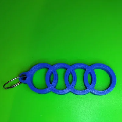 Móc khóa logo Audi (Audi Logo keychain) in 3D cá tính