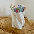 Ống cắm bút xoắn ốc (Twisted Marshmallow) - Trang trí bàn làm việc - Thumbnail 1