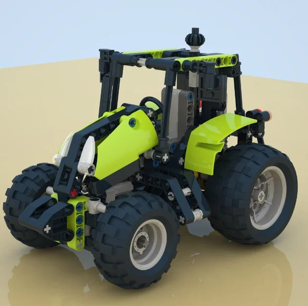 Mô hình máy cày Tractor 9393 lắp ráp - Tự làm tại nhà - Image 2