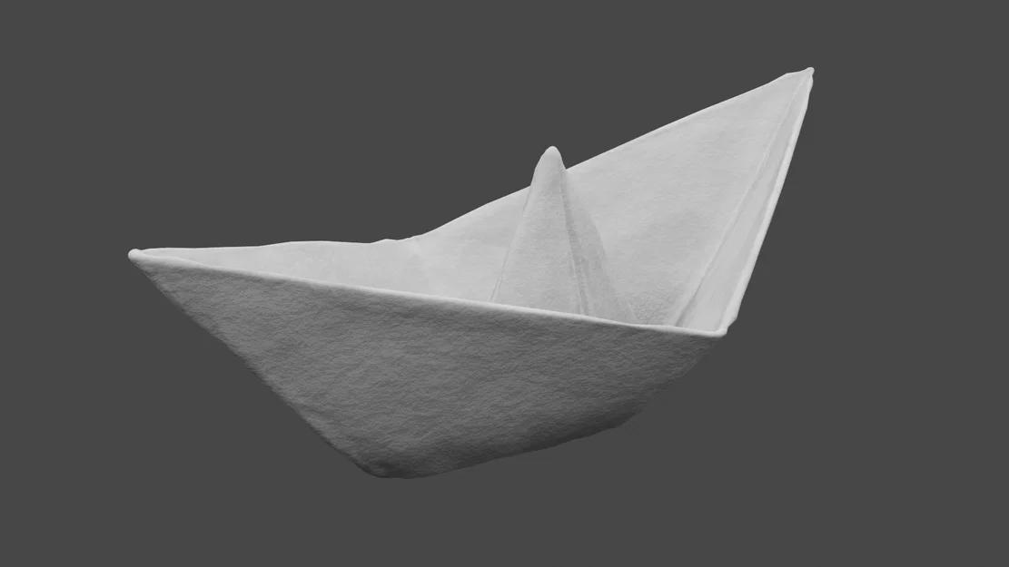 Mô hình thuyền giấy (Paper boat) 3D - Đồ trang trí tinh tế cho bạn - Image 1