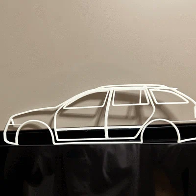 Mô hình trang trí tường Škoda Octavia II RS Combi (File in 3D)