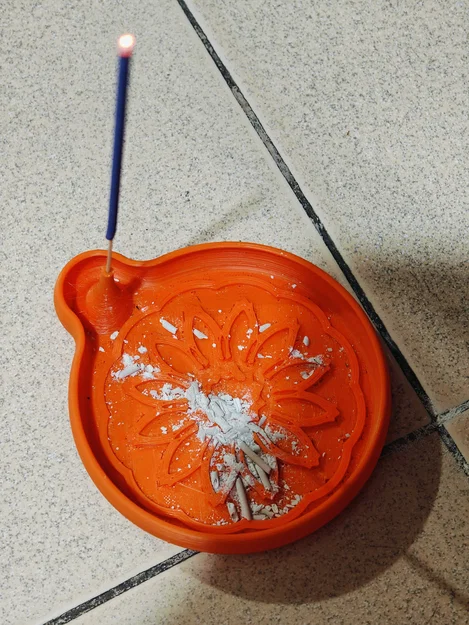 Khay hứng tàn nhang Incense Holder V2 in 3D thiết kế thông minh - Image 2