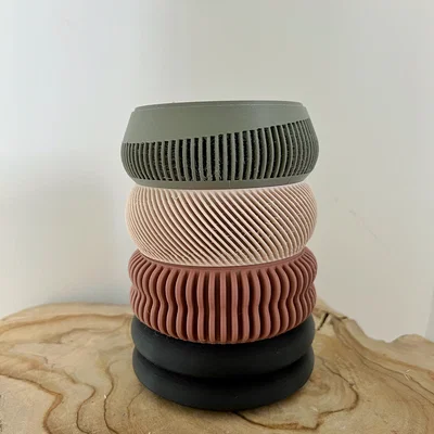 Cốc đựng đồ đa năng có rãnh chéo in 3D (Stackable Cup)