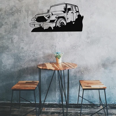 Mô hình trang trí tường Jeep Off-road nghệ thuật in 3D