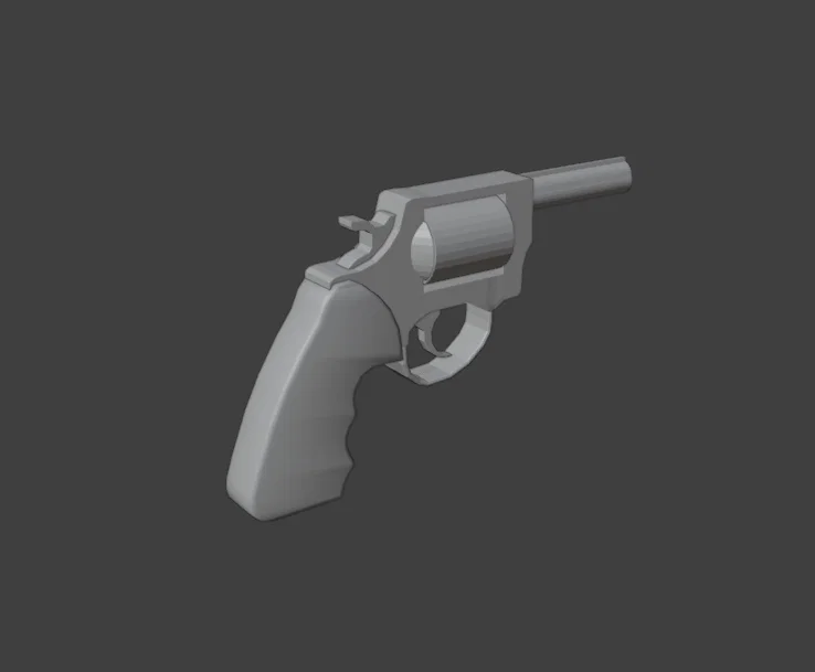 Mô hình súng lục Revolver in 3D phong cách cổ điển cực chất - Image 1