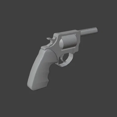 Mô hình súng lục Revolver in 3D phong cách cổ điển cực chất