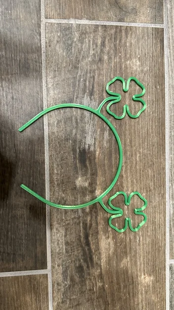 Băng đô cỏ bốn lá may mắn cho ngày lễ St. Patrick in 3D - Image 1