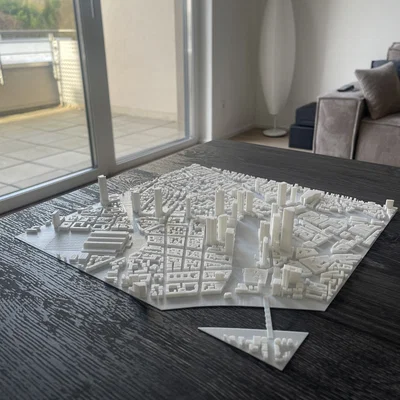 Mô hình thu nhỏ 3D Thành phố Frankfurt