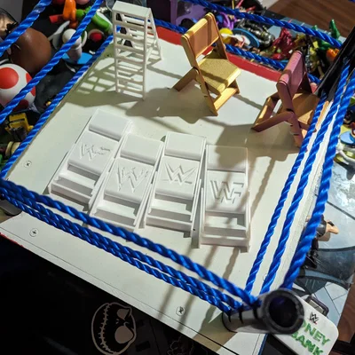 Mô hình ghế xếp đấu vật WWE/WWF in 3D độc đáo cho người hâm mộ