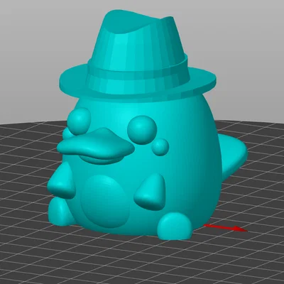 Mô hình 3D Perry the Platypus - Điệp viên thú mỏ vịt siêu dễ thương