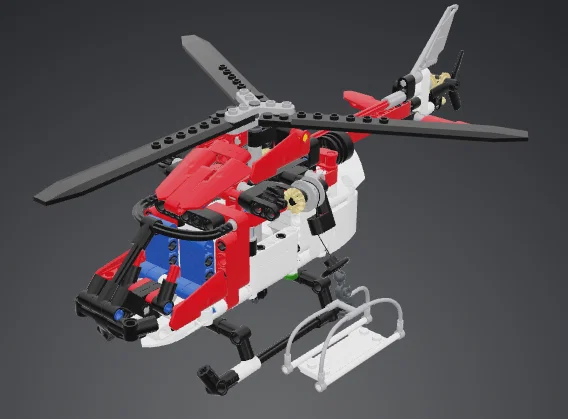 Mô hình trực thăng cứu hộ 42092 (Rescue Helicopter) ấn tượng - Image 1