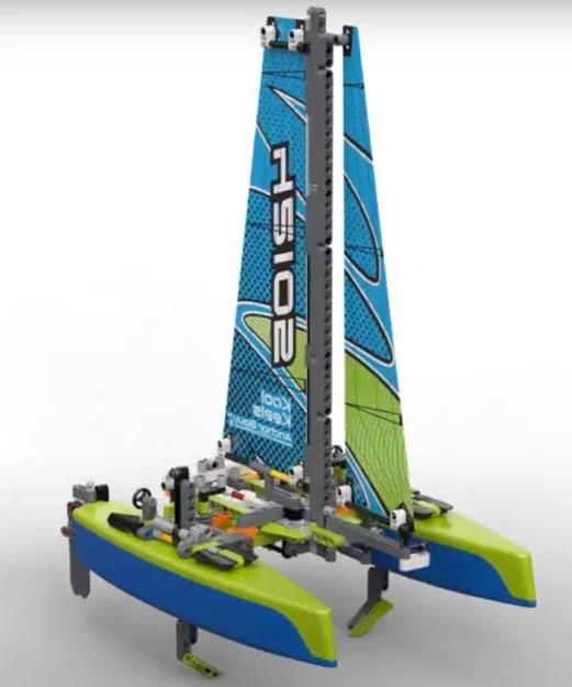 Mô hình thuyền Catamaran 2 trong 1 (lấy cảm hứng từ 42105) cho in 3D - Image 1