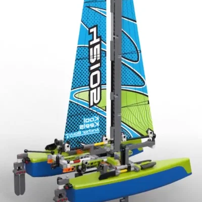 Mô hình thuyền Catamaran 2 trong 1 (lấy cảm hứng từ 42105) cho in 3D