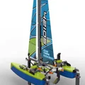 Mô hình thuyền Catamaran 2 trong 1 (lấy cảm hứng từ 42105) cho in 3D - Thumbnail 4