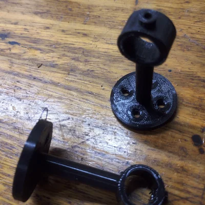 Pat treo thanh rèm 3D - Phụ kiện DIY tiện lợi cho gia đình