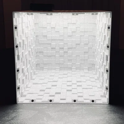 Hộp nền dạng khối lập phương gắn nam châm, tùy chọn dán LED strips
