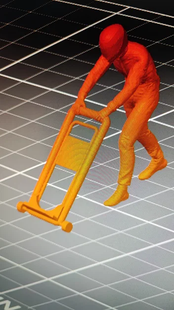 Mô hình nhân viên đội kỹ thuật F1 Boxencrew 2 in 3D - Image 1