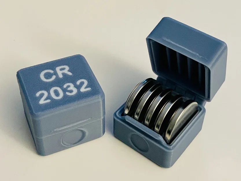 Hộp CR2032 cho 5 viên pin – Print-in-Place - Image 1